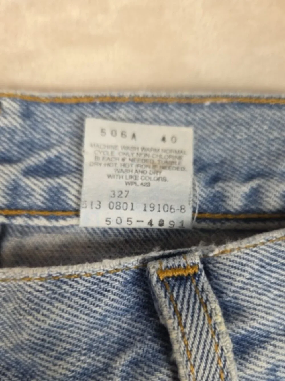 Levi’s 505 Regular Fit Straight Leg Jeans – Light Wash – Men’s W38 L30